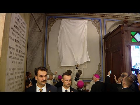 Video | Pope Leo XIV struggles to remove cloth in unveiling of plaque in Istanbul | AFP