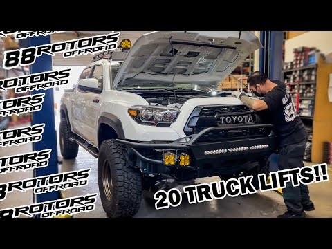 88ROTORS OFFROAD LIFTING 20 TOYOTA TRUCKS AND JEEPS!