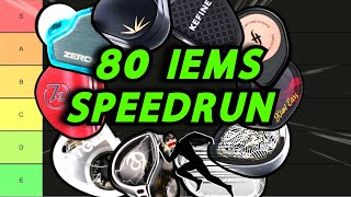 I RANK/SPEEDRUN "80 OLD/NEW" BUDGET IEMS (TIERLIST SEPTEMBER 2025)