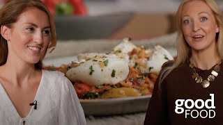Spanish Red Pepper Salad with Chorizo Crumb and Burrata | Colour Your Senses