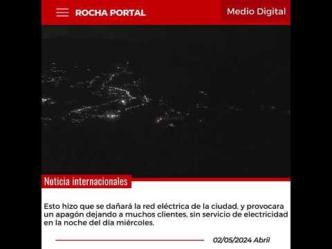 Un rayo deja sin electricidad a Santa Maria do Herval, en Rio Grande do Sul.