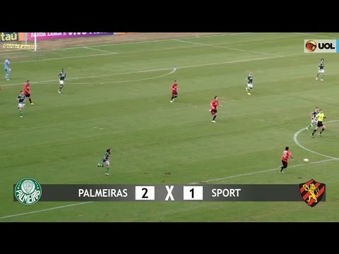 Gols: Palmeiras 2 x 1 Sport