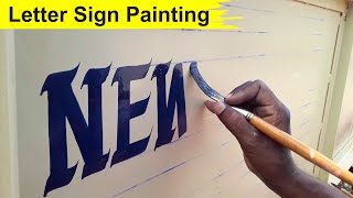 Sign Painting letter writing Art - key of arts