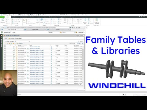PTC Windchill - Family Tables and Libraries | CAD Data Management - PDMLink