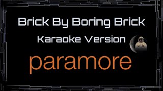 Paramore • Brick By Boring Brick (CC Karaoke / Instrumental)