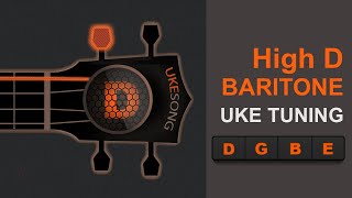 Online Ukulele Tuner | Baritone High D  Ukulele tuning