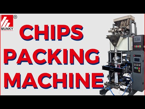 Automatic packing machine for chips and puffed snacks in hin...