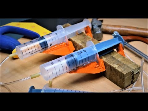 How to Make a Simple Pneumatic Syringe Clamp |DIY