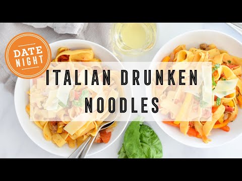 Italian Drunken Noodles Virtual Cooking Class