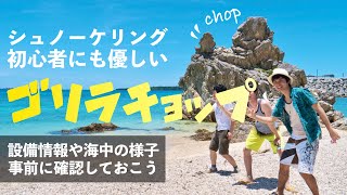 【シュノーケリング】初心者でも入りやすい！沖縄本部 ゴリラチョップ！ 【GoPro】ここは浮いているだけでも楽しい！！ SNORKELING IN OKINAWA