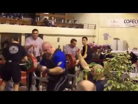 Aurelien LEJEUNE 300 Kg record de France de développé couché FFHMFAC 2013