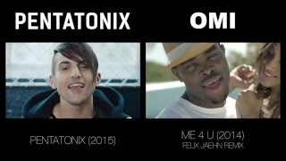 Cheerleader - Pentatonix &amp; OMI (side by side)