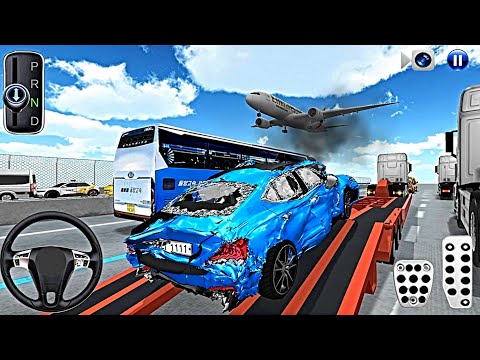 Crashed Car Transport Truck to Auto Repair Shop - 3D Driving Class Android Game - Gameplay Mobile