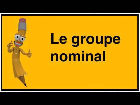 Le groupe nominal