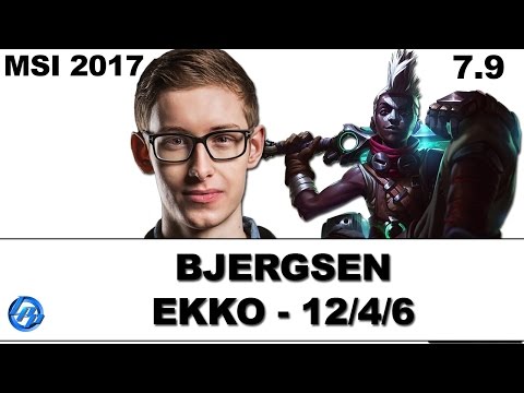 [MSI 2017] Bjergsen - Ekko vs Syndra - Patch 7.9