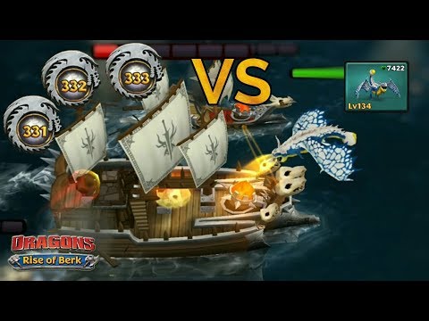 New Premium Eggfang vs. Fleet 331, 332, 333 - Defend Berk | Dragons: Rise of Berk