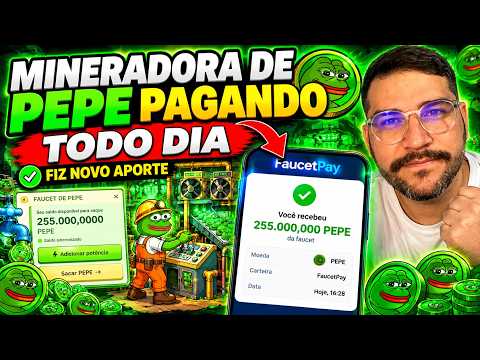 NOVO APORTE NESSA MINERADORA DE PEPE | PEPE REAL