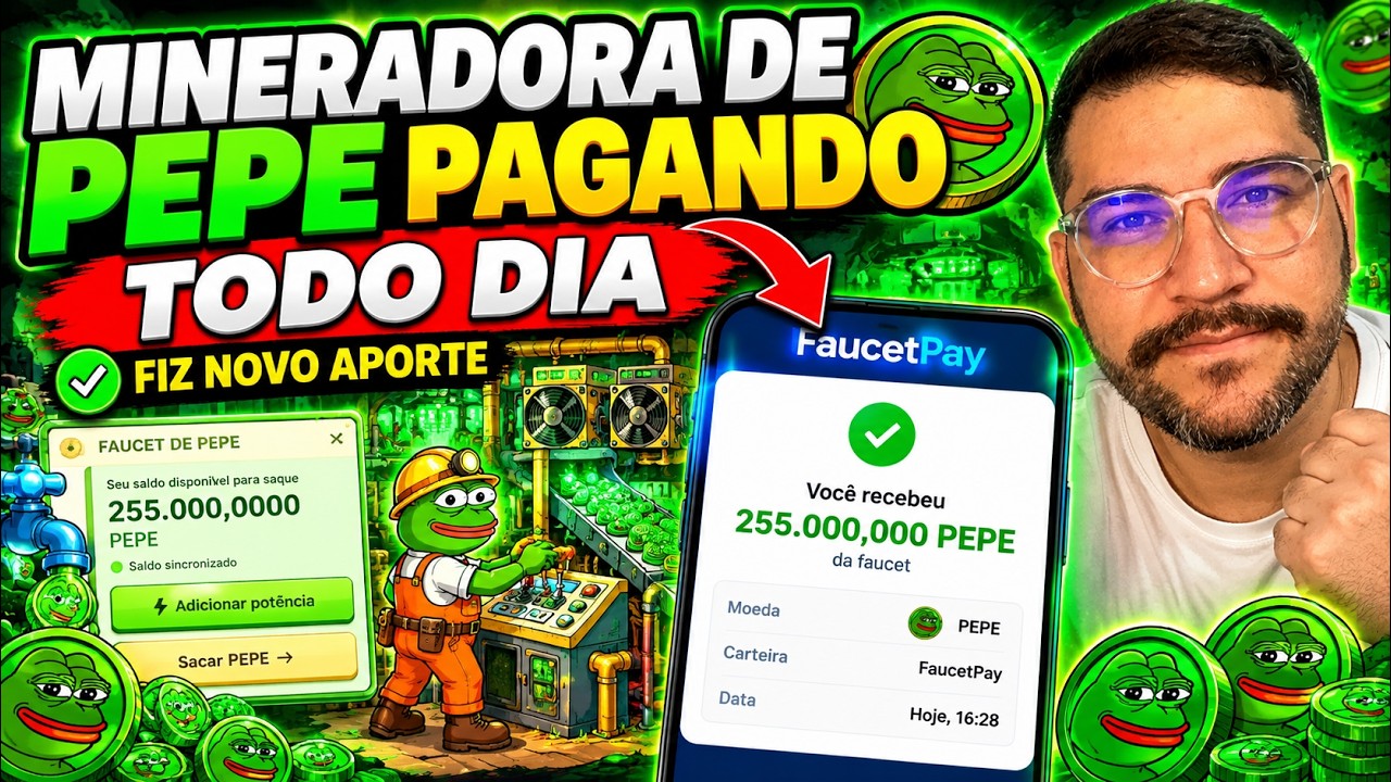 NOVO APORTE NESSA MINERADORA DE PEPE | PEPE REAL