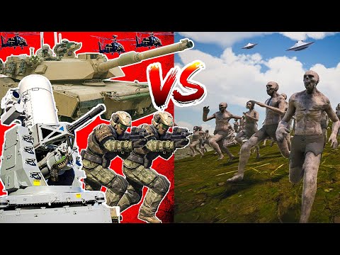 Soldiers Defend The City: 10,000 vs 10,000,000 Zombies! EPIC Showdown in UEBS 2!