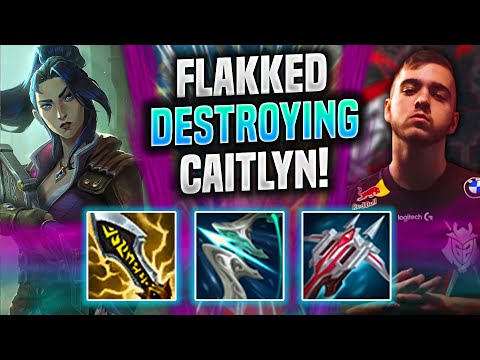 FLAKKED DESTROYING WITH CAITLYN! - G2 Flakked Plays Caitlyn ADC vs Kalista! | Season 2022