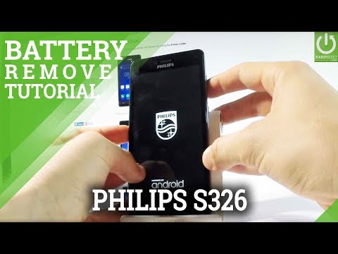How to Remove Battery on PHILIPS S326 - Open Back Cover