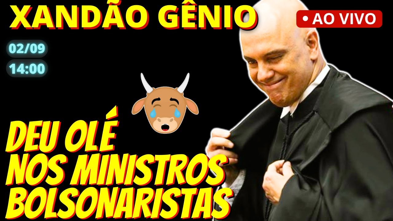 🔴  14h A tática de Alexandre de Moraes para evitar a reação dos ministros indicados por Bolsonaro