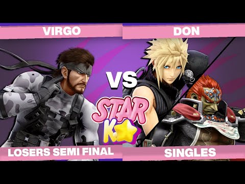 Star KO 4 Losers Semis - Virgo (Snake) Vs. don (Cloud, Ganon) Smash Ultimate - SSBU