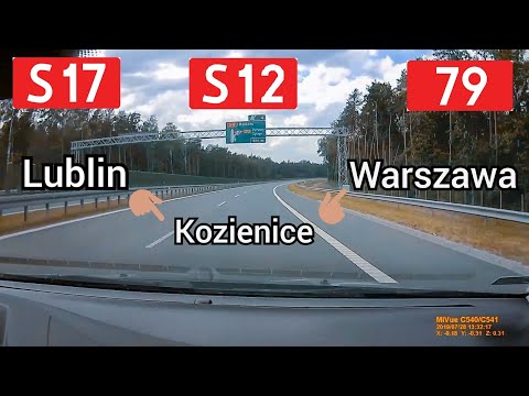 Polska: Lublin - Warszawa (przez Kozienice) S17 / S12 / DK79