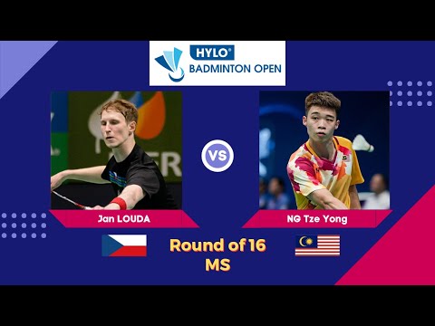 Jan LOUDA vs NG Tze Yong | Badminton HYLO OPEN 2023 | Round of 16