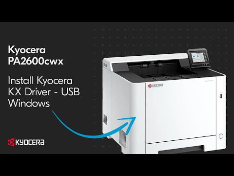 Kyocera PA2600cwx — установка KX-драйвера по USB