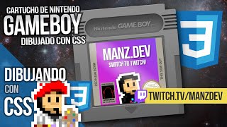 Cartucho de Nintendo GameBoy con CSS