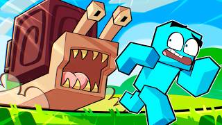 Zerando Minecraft mas uma LESMA me PERSEGUE!