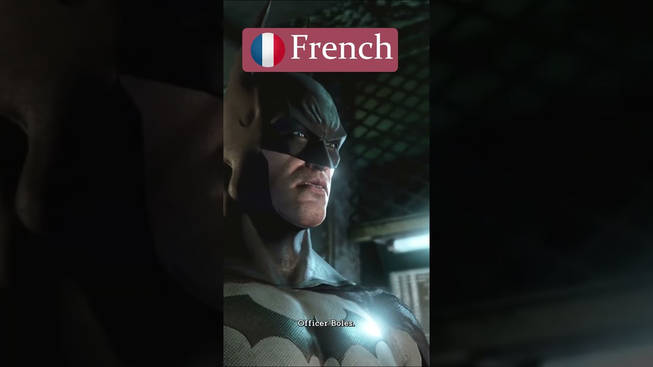Officer Balls (Boles) - All Language Comparison r/Batmanarkham