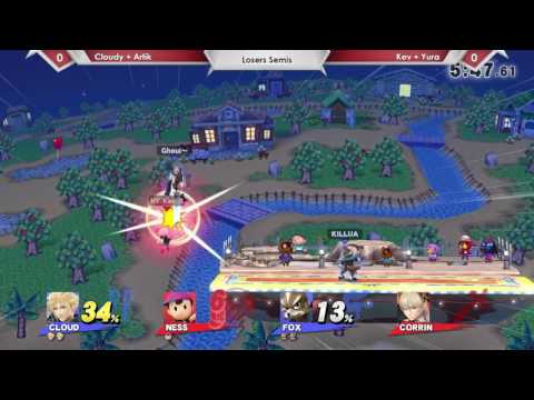 SP72 2v2 Cloudy & Artik Vs. Kev & Yura - Loseres Semis - Smash 4