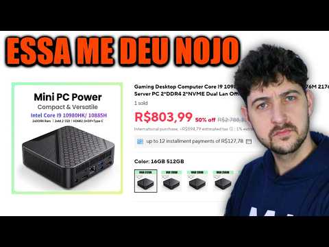 ESSE MINI PC COM CORE I9 CUSTA 800 REAIS, MAS OLHA O NÍVEL DA PILANTRAGEM