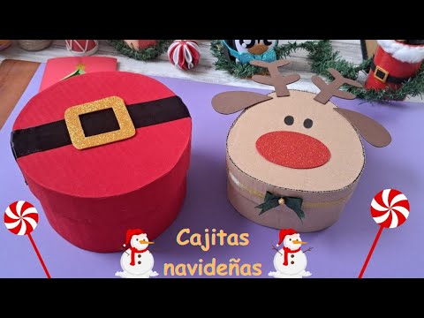 CHRISTMAS BOXES MADE WITH CARDBOARD, Templates included 🥳 DIY for original Gifts