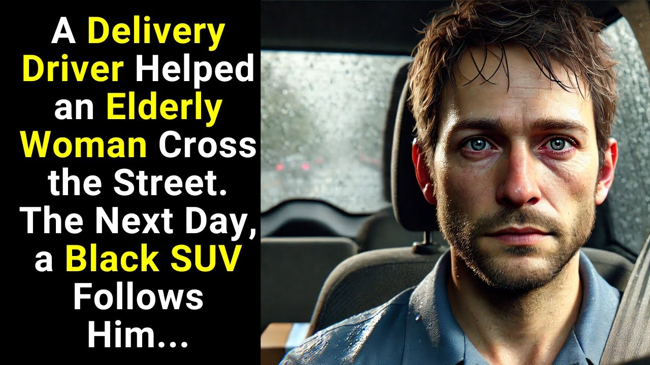 A Delivery Driver Helped an Elderly Woman Cross the Street. The Next Day, a Black SUV Follows Him...