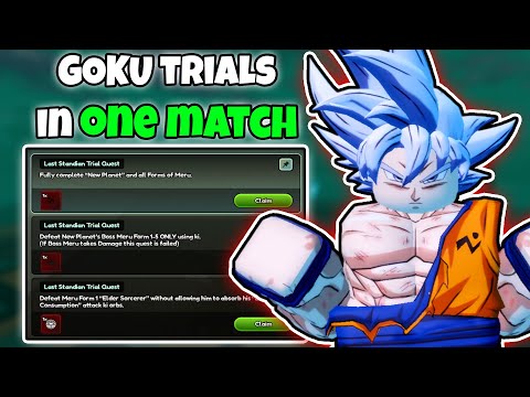 Fastest Way to Complete ALL Goku Last Standian Trials in Anime Last Stand Roblox