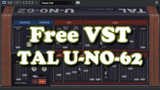 Video thumbnail for Free VST - TAL U-NO-62 (JUNO 60 Synthesizer clone) by HRS Courses