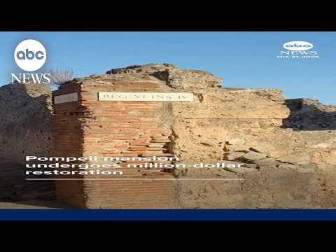 Pompeii mansion undergoes million-dollar restoration