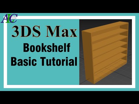 3ds Max basic tutorial bookshelf