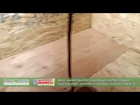 Wall, NJ Attic Gets Blown-in Insulation & Air Sealing