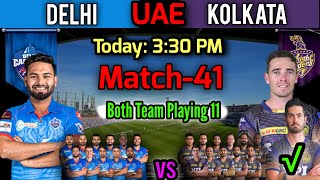 IPL 2021 in UAE | Match-41 Delhi Capitals vs Kolkata Knight Riders Playing 11 | DC vs KKR Match 2021