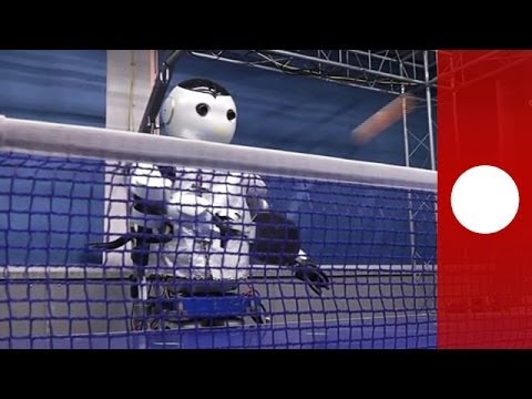 Man vs machine: ping pong robot shown in Hangzhou, China