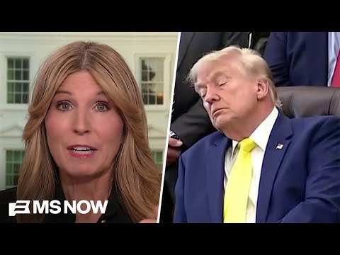 'He's a laughing stock': Nicolle reacts to Trump ASLEEP on camera AGAIN during 3PM White House event