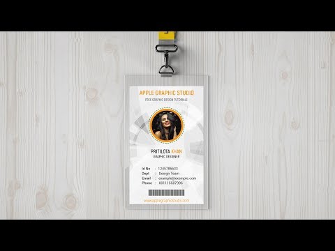 Office ID Card Design Design - Photoshop CC Tutorial