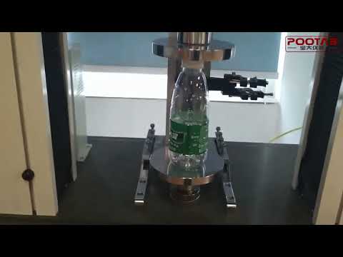Drink Bottle Top Compression Load Testing Machine PET Container Compressive Tester