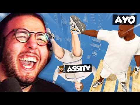 AYO throws ASSITV off the casino roof in GTA RP 😧😂