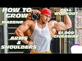 GROW MASSIVE ARMS / SHOULDERS full workout | $1,000 GIVEAWAY