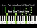 Jersey Train Station BGM Piano Cover | Jersey | Anirudh | Nani | Piano Glise Tutorial Series